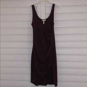 Deep purple mini dress